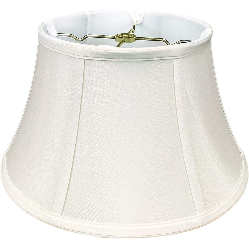Royal Designs Shallow Drum Bell Billiotte Lamp Shade, White, 13 x 19 x 11.26 ...